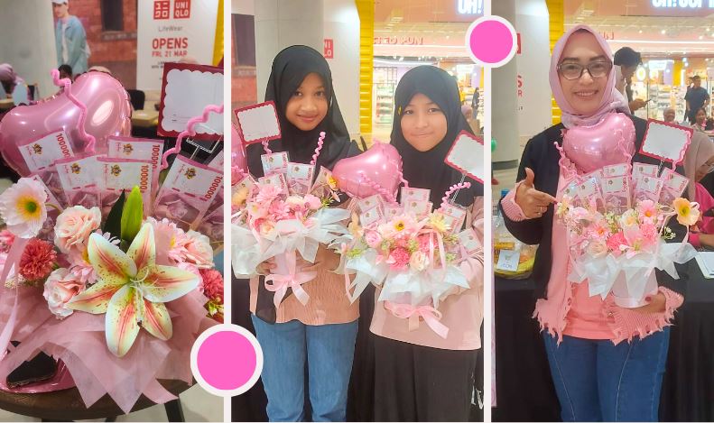 Merangkai Bouqet Bunga